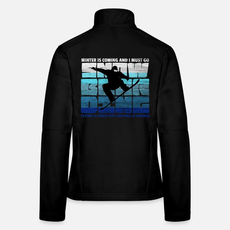 Snowboard – Voler, c’est un atterrissage plus dur Veste en tissu softshell Femme