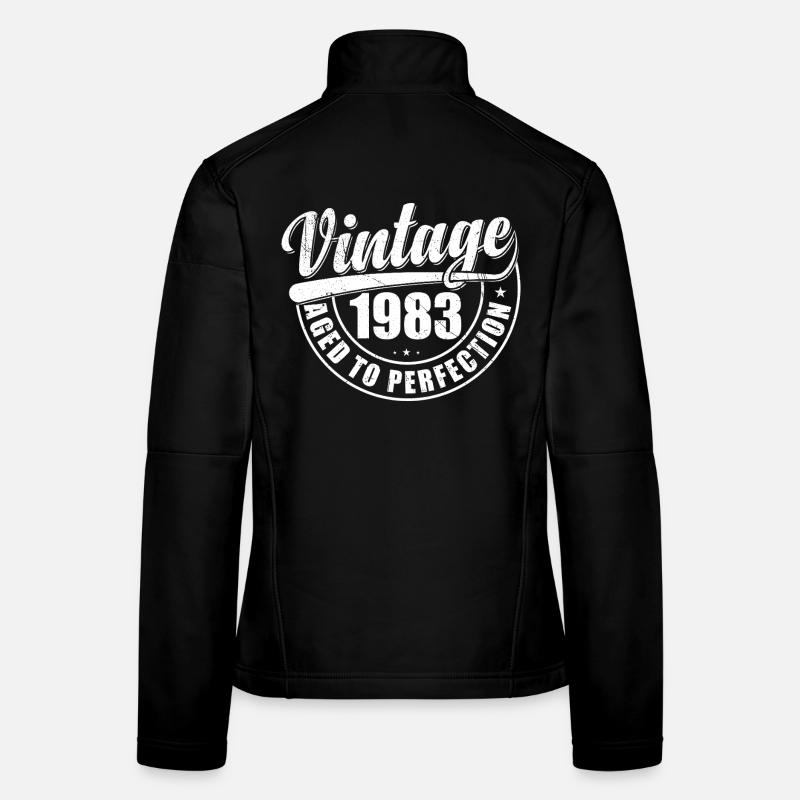 Birthday present 1983 vintage 1983 retro 1983 Women's Softshell Jacket