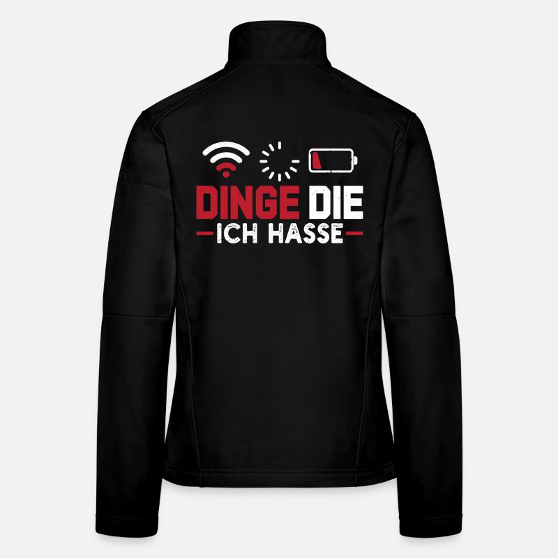 Nerd Computer THINGS I HATE FUNNY Women's Softshell Jacket