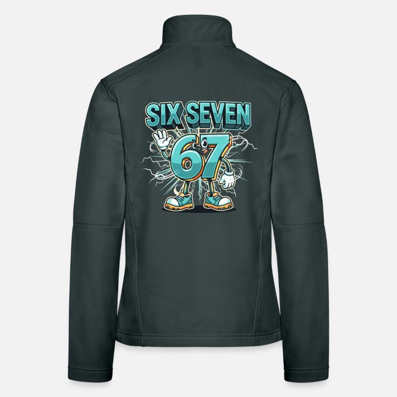 Meme 67 Six Seven Italian Meme Funny Women's Softshell Jacket