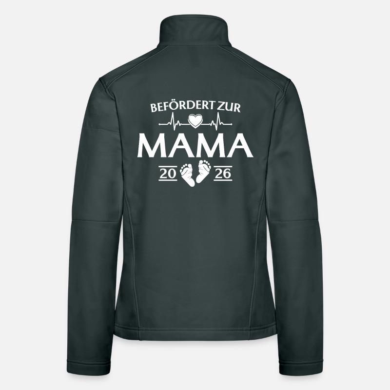 Mutter 2026 - Befördert zur Mama Frauen Softshelljacke