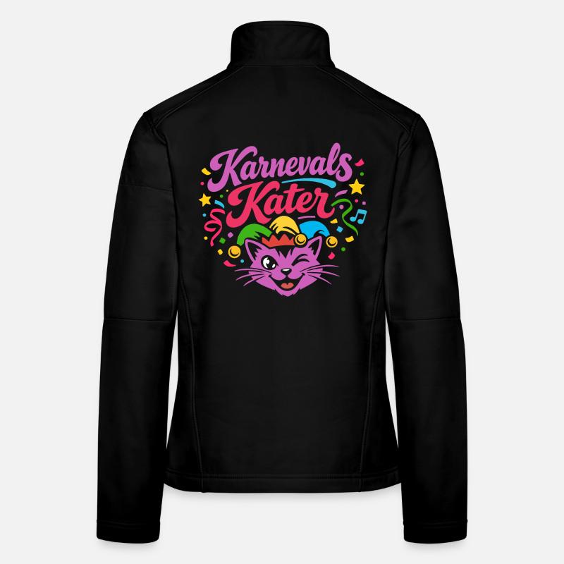 Costume de carnaval de chat Veste en tissu softshell Femme