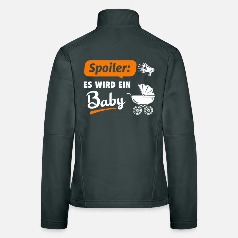 Spoiler : Ça va être un bébé Veste en tissu softshell Femme