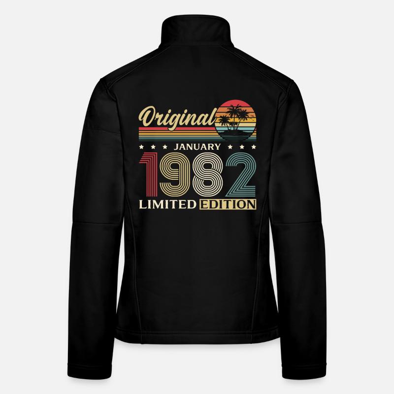 44th Birthday Original January 1982 Women's Softshell Jacket