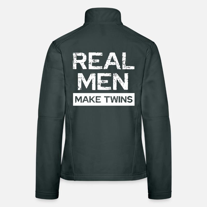 Real Men Make Twins Women's Softshell Jacket