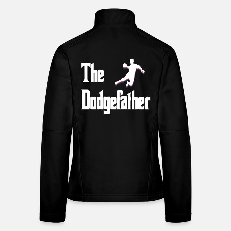 Dodgefather Silhouette Design Frauen Softshelljacke