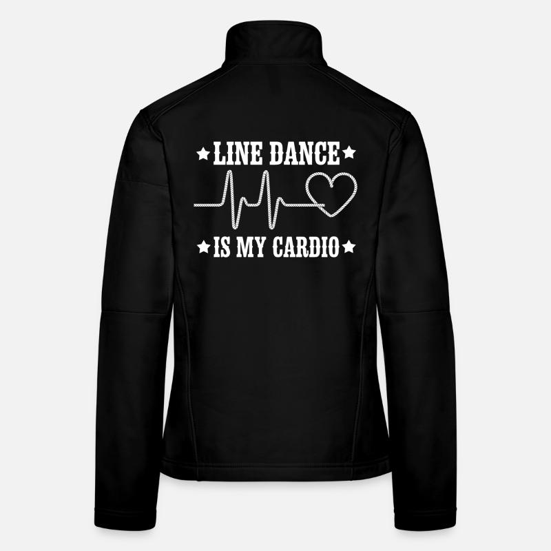 Line Dance Cardio Motiv Frauen Softshelljacke
