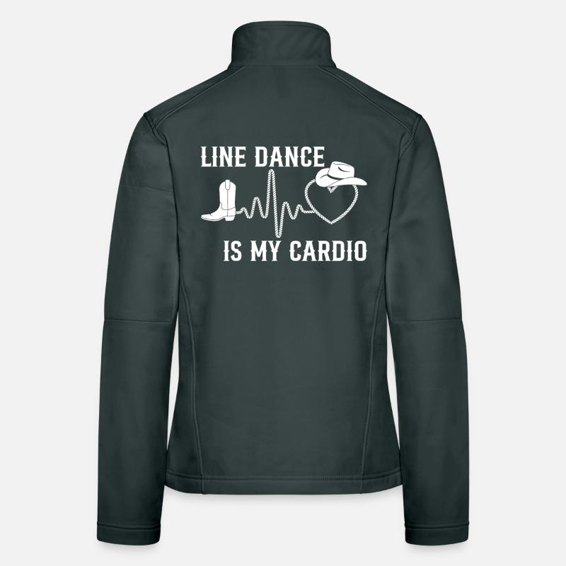 La danse en ligne, c’est mon cardio Veste en tissu softshell Femme
