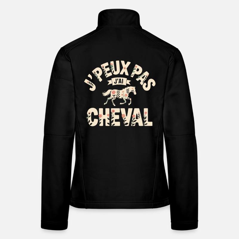 J'Peux Pas J'Ai Cheval Veste en tissu softshell Femme