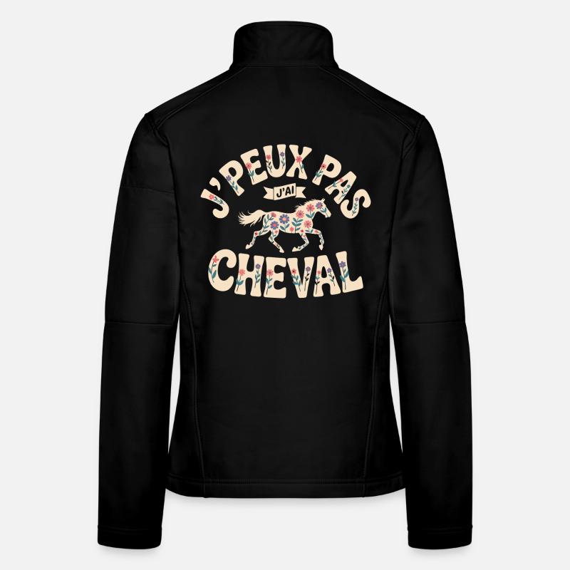 J'Peux Pas J'Ai Cheval Veste en tissu softshell Femme