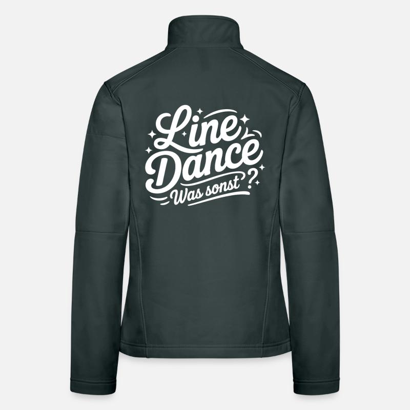 Line Dance Saying Lettering Women's Softshell Jacket