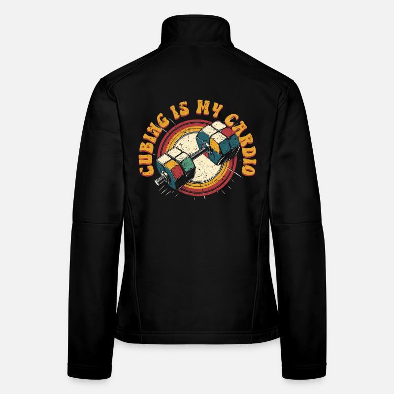 Speedcubing Speed Cube Cubing Is My Cardio Women's Softshell Jacket