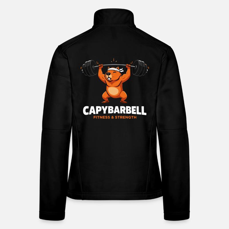 Entraînement en forme Capybarbell Gymnase Capybara Veste en tissu softshell Femme