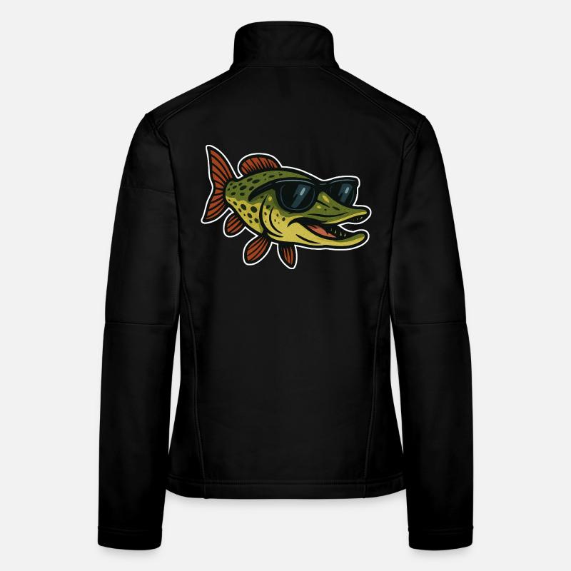 Pike with sunglasses Women's Softshell Jacket