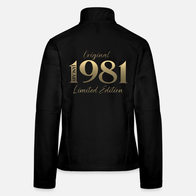 45e anniversaire Original janvier 1981 Veste en tissu softshell Femme