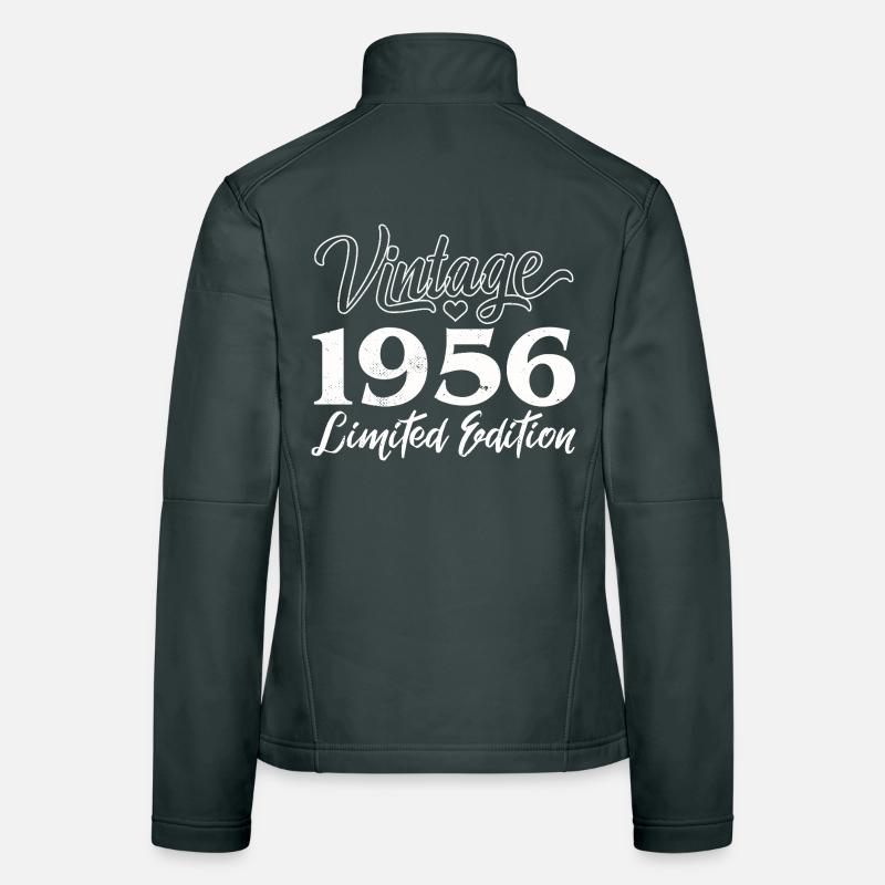 Vintage 1956 Limited Edition Anniversary Gift Women's Softshell Jacket