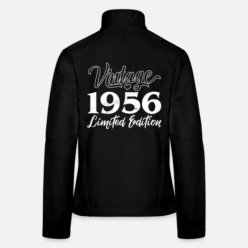 Vintage 1956 Limited Edition Jubiläumsgeschenk Frauen Softshelljacke