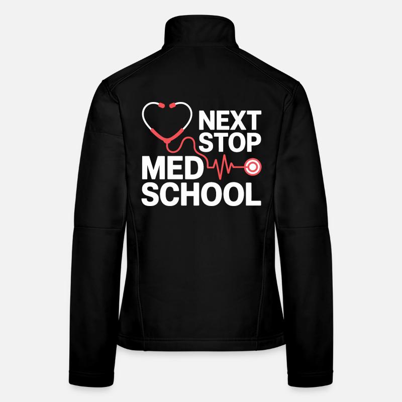 Med School Stethoscope Heart Tea Women's Softshell Jacket