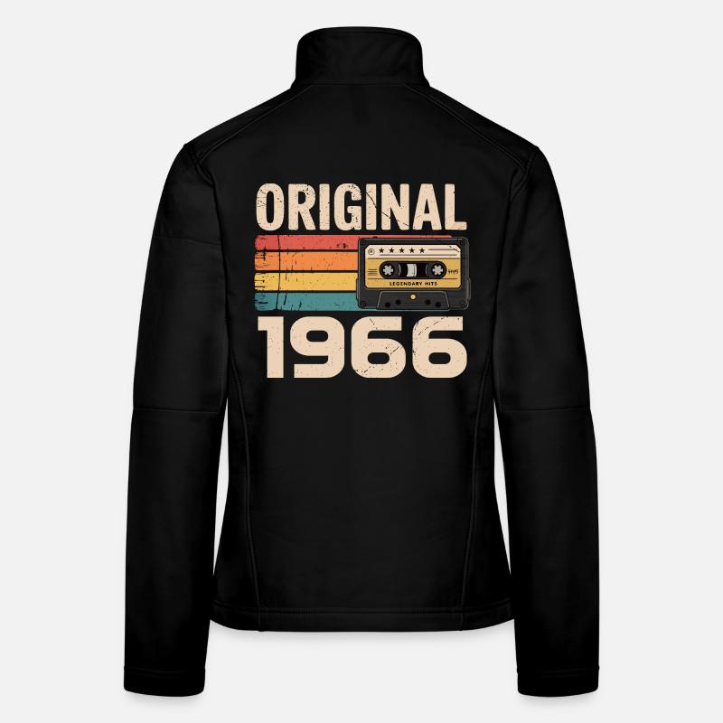Original 1966 Vintage 1966 Rétro Anniversaire Veste en tissu softshell Femme