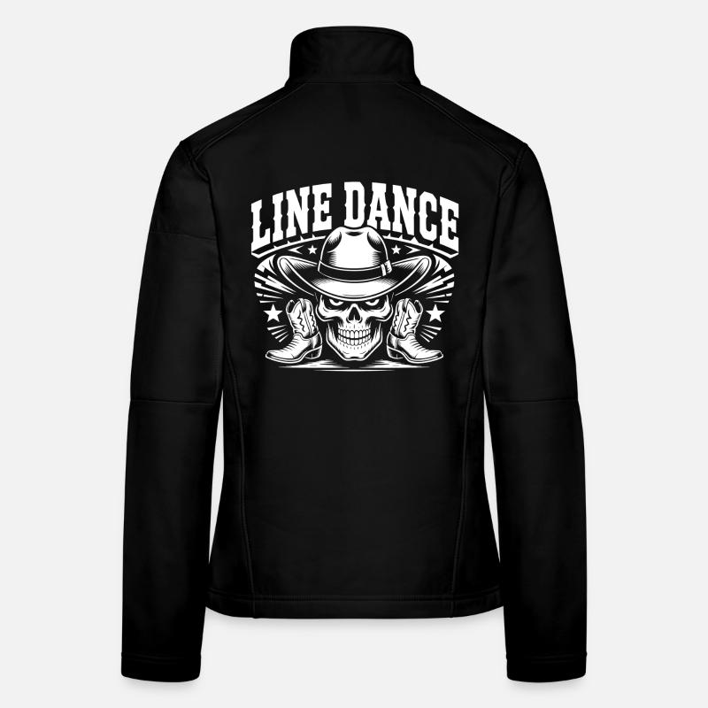 Line Dance Totenkopf Cowboy Frauen Softshelljacke