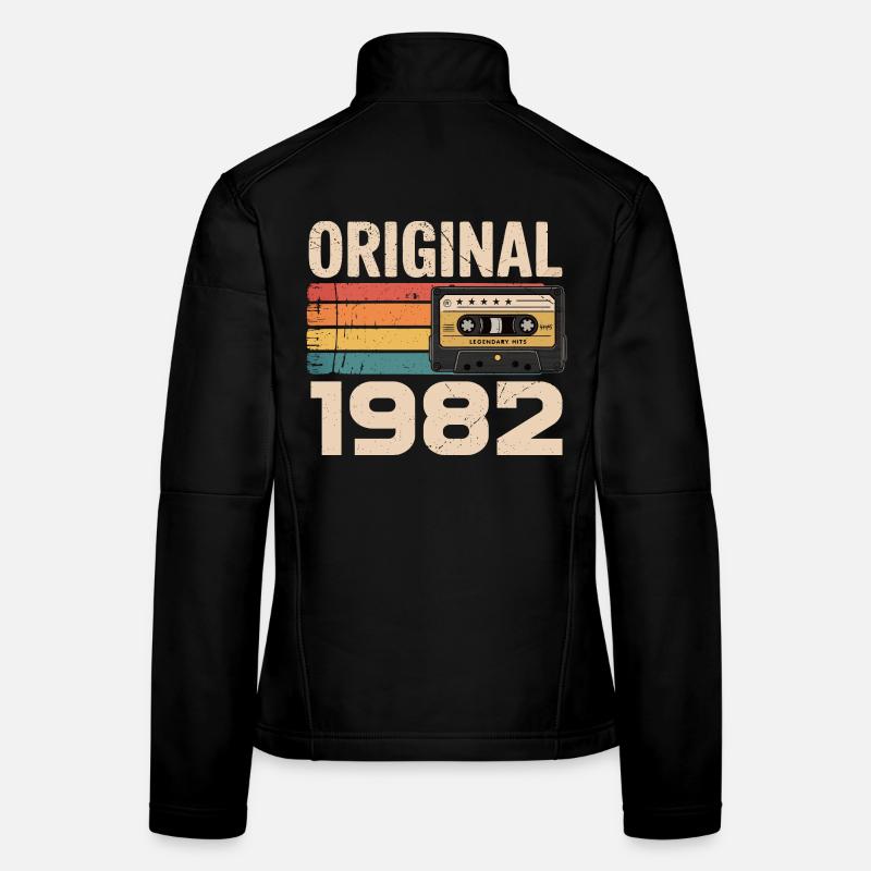 Original 1982 Vintage 1982 Retro Anniversary Women's Softshell Jacket