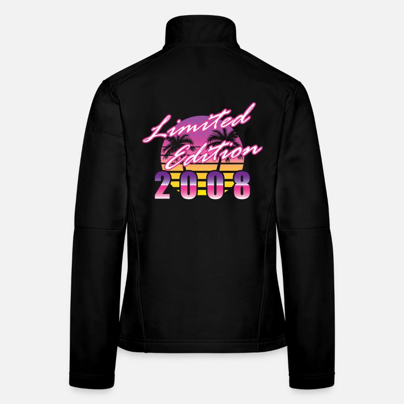 18e anniversaire Édition Limitée Vintage 2008 Veste en tissu softshell Femme