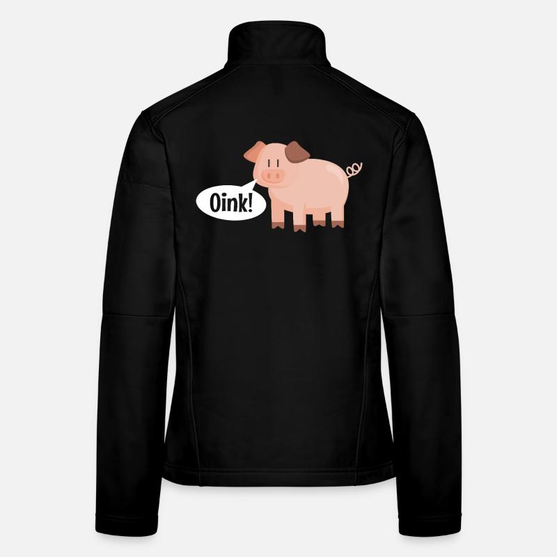 Pig Oink Veste en tissu softshell Femme