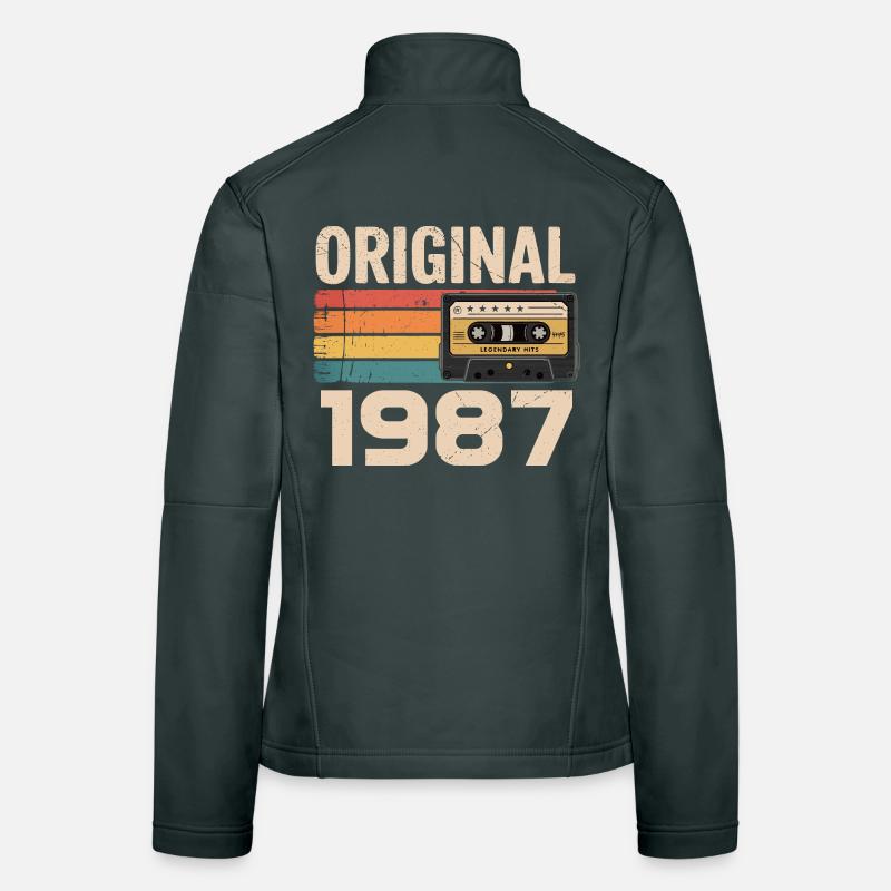 Originales 1987er Retro-Jubiläum Frauen Softshelljacke
