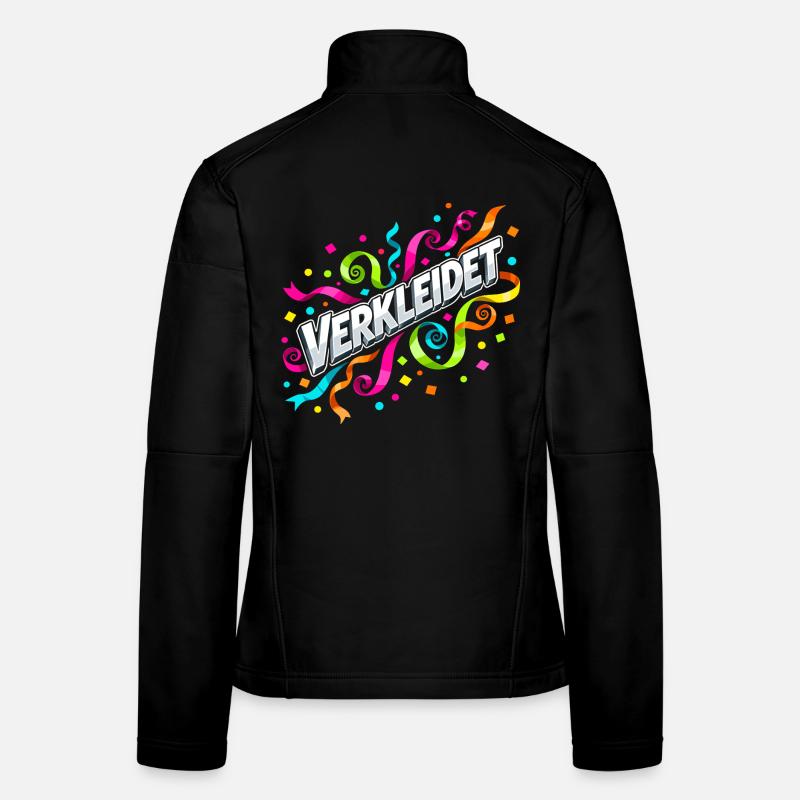 Disguised Confetti Streamers Carnival Women's Softshell Jacket