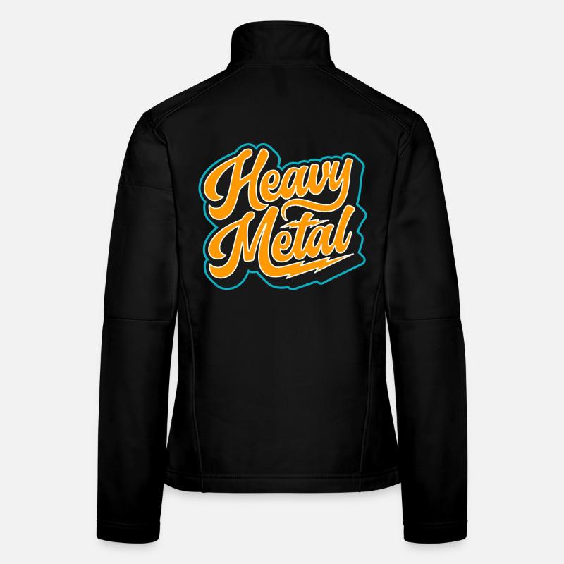 Heavy Metal Bold Script Logo Frauen Softshelljacke