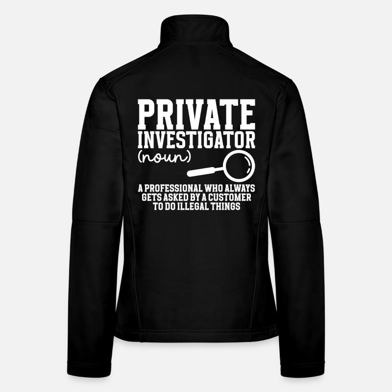 Detective Costume Observation Private Investigator Women's Softshell Jacket