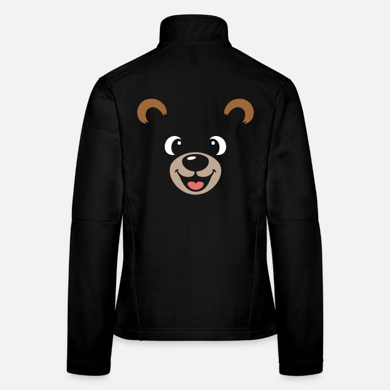 Bear | Déguisement de carnaval en costume de grand visage Veste en tissu softshell Femme