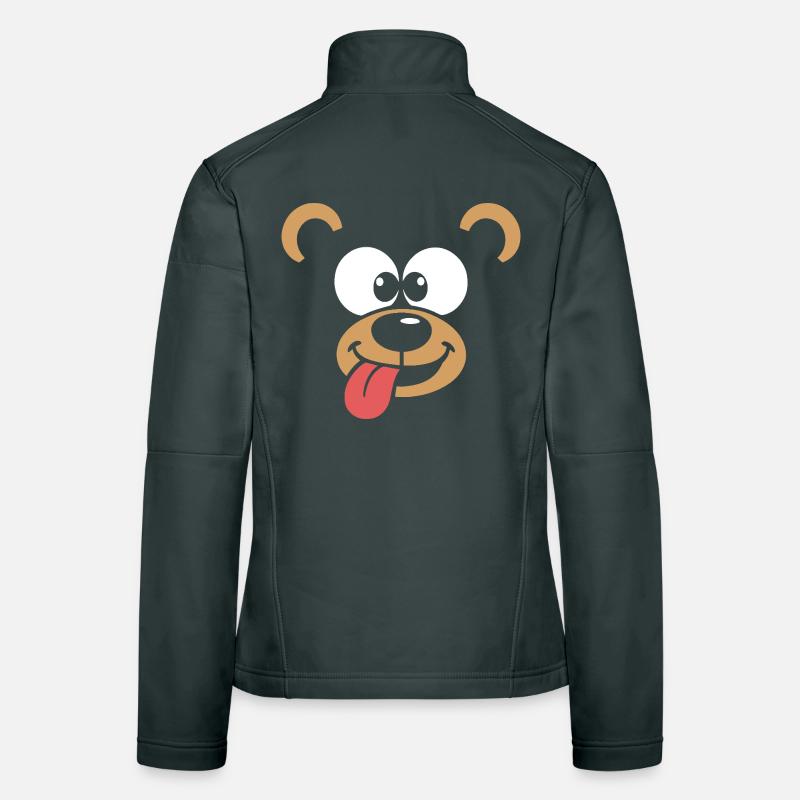 Affe | Big Face Kostüm Karneval Verkleidung Frauen Softshelljacke