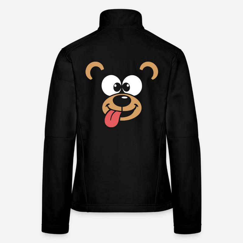 Affe | Big Face Kostüm Karneval Verkleidung Frauen Softshelljacke