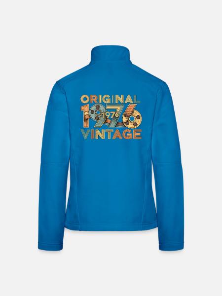 Original 1976 Retro - Women's Softshell Jacket - black - Back
