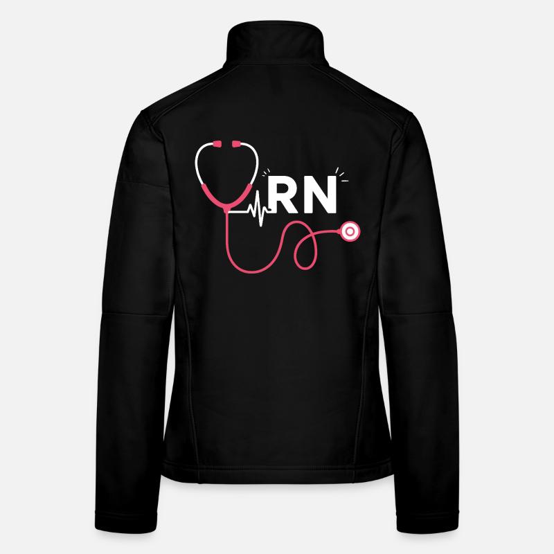 RN Herzstethoskop Trendmotiv Frauen Softshelljacke
