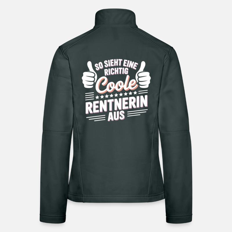 This is what a really cool pensioner looks like Women's Softshell Jacket