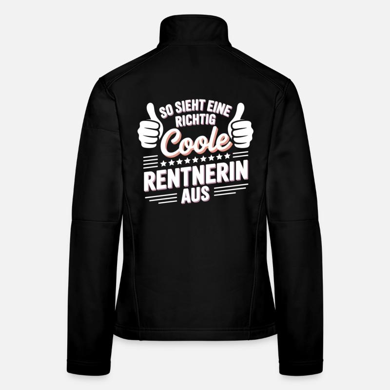 This is what a really cool pensioner looks like Women's Softshell Jacket