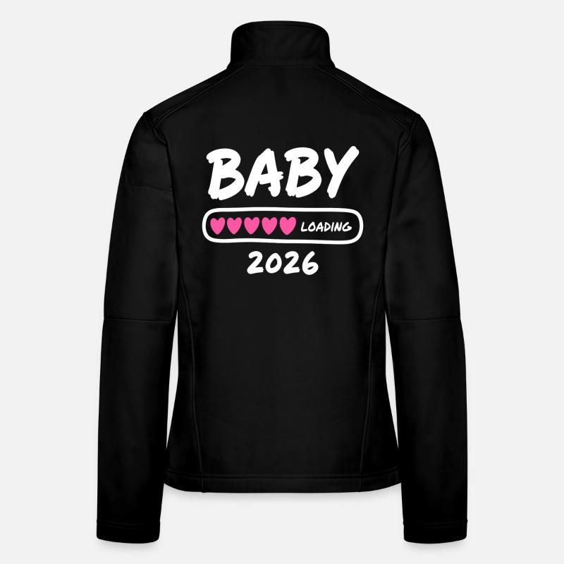 Baby Loading 2026 Parents enceintes Veste en tissu softshell Femme