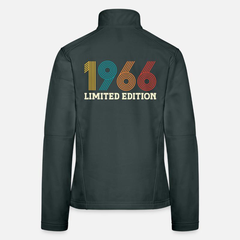 1966 édition Limitée Vintage 60 ans Anniversaire Veste en tissu softshell Femme