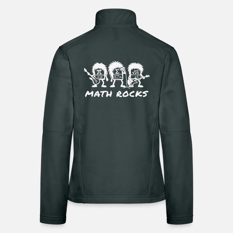 Les maths déchirent les formules Humour scolaire Veste en tissu softshell Femme