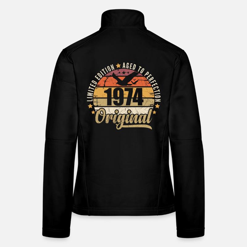 Geburtstagsgeschenk 1974 Original 1974 Frauen Softshelljacke