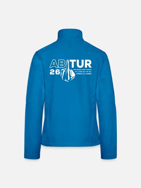 Abitur 2026 - I had to study for a long time - Women's Softshell Jacket - black - Back