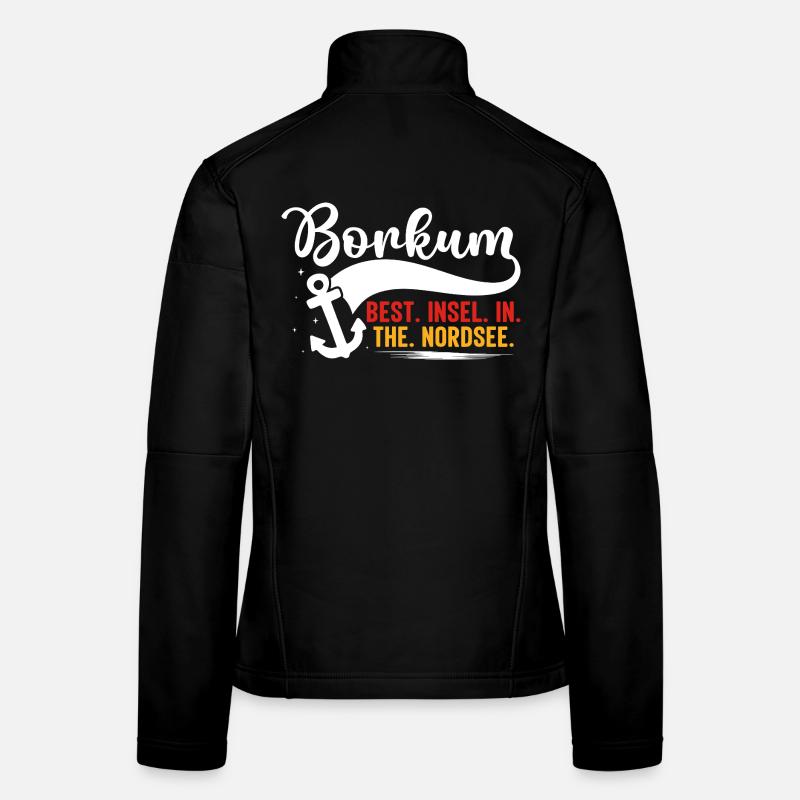 BORKUM BEST INSEL IN THE NORDSEE Fun Women's Softshell Jacket