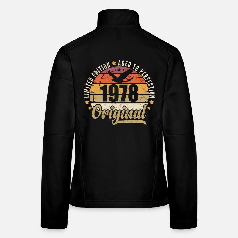1978 Cadeau d'anniversaire 1978 Original 1978 Veste en tissu softshell Femme