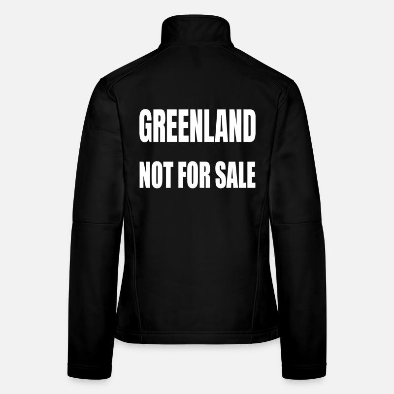 Groenland Non à vendre Veste en tissu softshell Femme