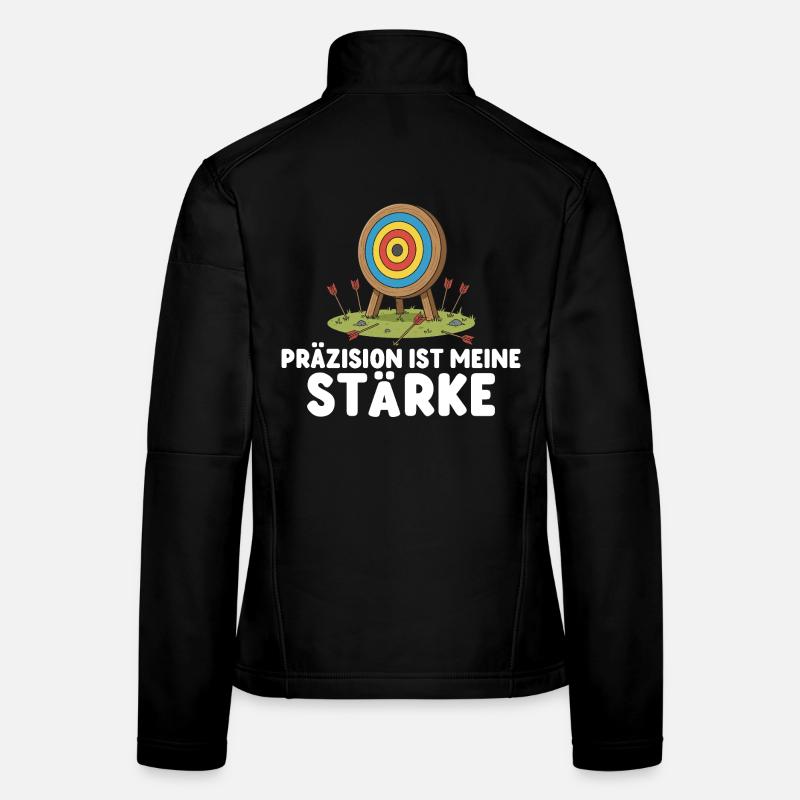 Präzision ist meine Stärke - Bogenschießen Frauen Softshelljacke