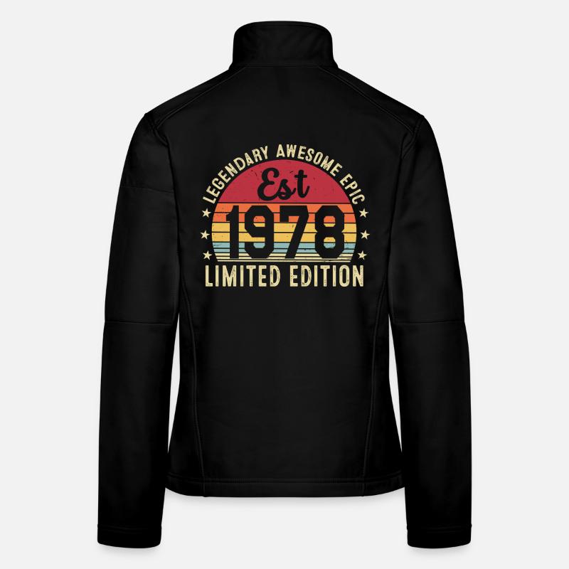 48th Anniversary - Vintage Gift 1978 Women's Softshell Jacket