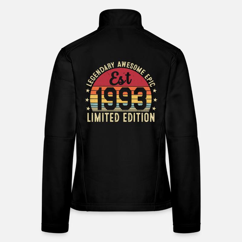33. Jubiläum – Vintage-Geschenk 1993 Frauen Softshelljacke