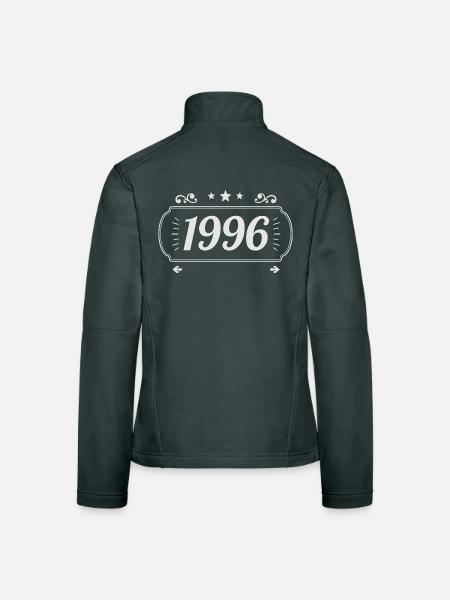 Vintage 1996 Retro-Jubiläum 1996 - Frauen Softshelljacke - Schwarz - Hinten